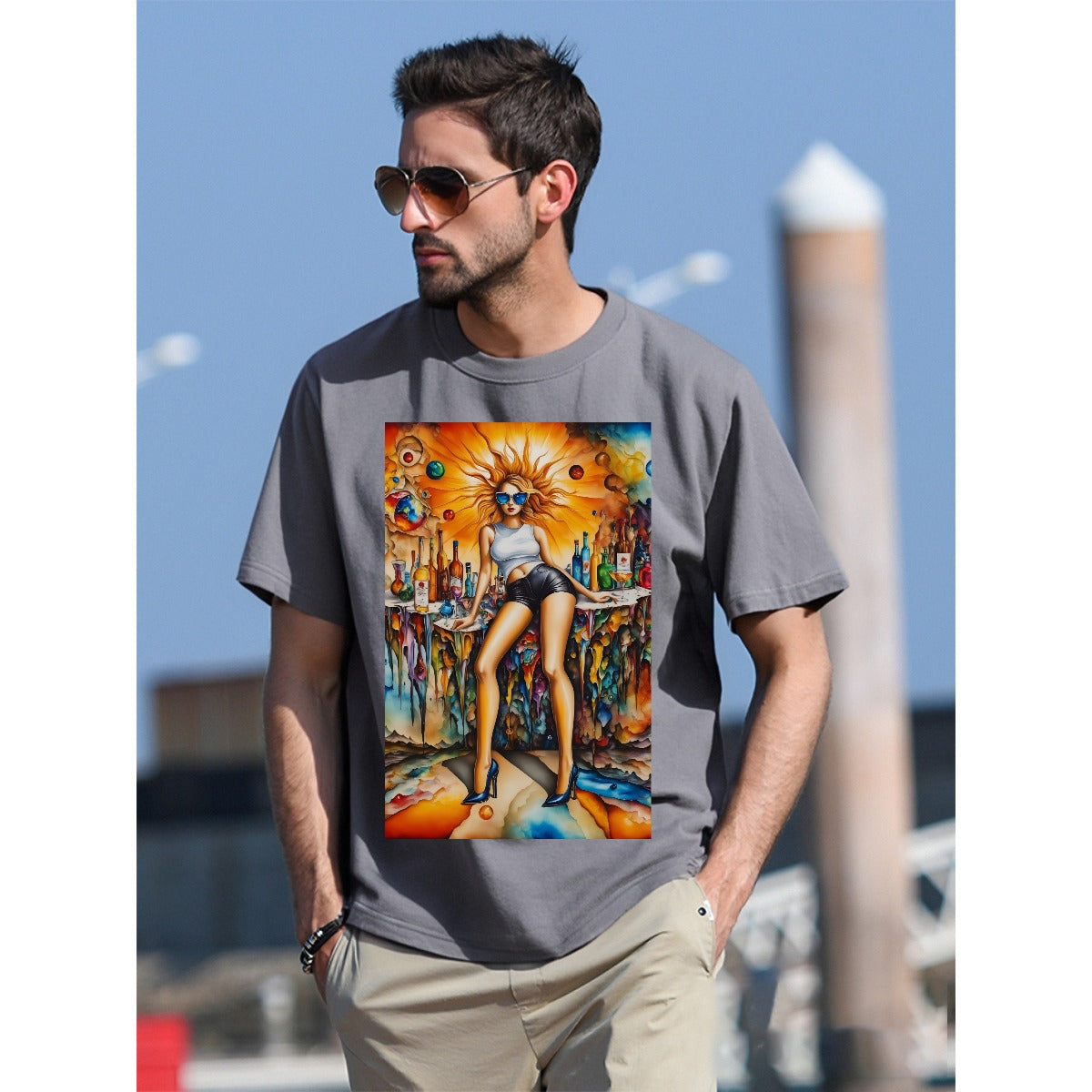 T-Shirt For The USA|180GSM Front DTF