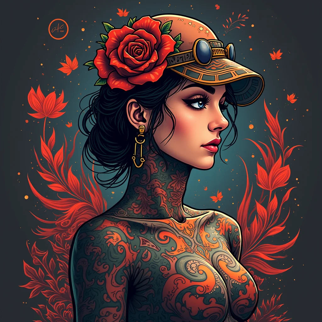 Bold, Tattoo, Graphic, Design, AI Art, Unrealistic, - Bold Tattoo Graphics: AI Art Inspires Unrealistic Design