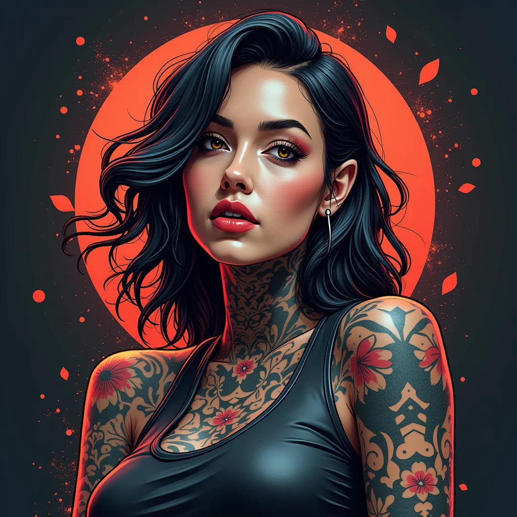 Bold, Tattoo, Graphic, Design, AI Art, Unrealistic, - Bold Tattoo Graphic Design AI Art and Unrealistic Visions