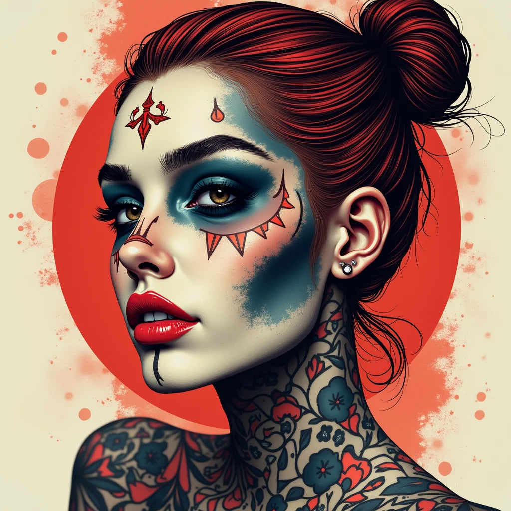 Bold, Tattoo, Graphic, Design, AI Art, Unrealistic, - Bold Tattoo Graphic Design AI Art Unrealistic Visions
