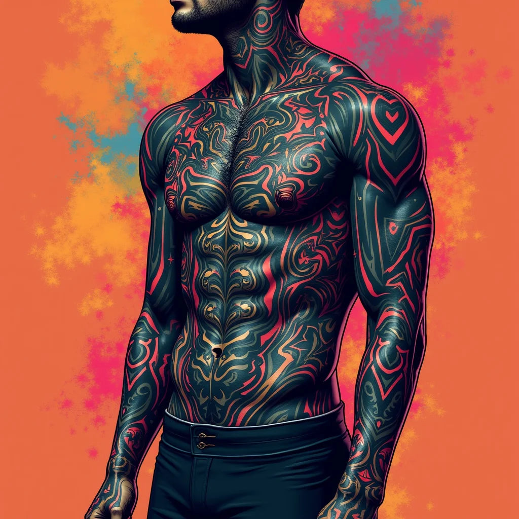 Bold, Tattoo, Graphic, Design, AI Art, Unrealistic, - Bold Graphic Design with AI Art and Tattoo Inspiration