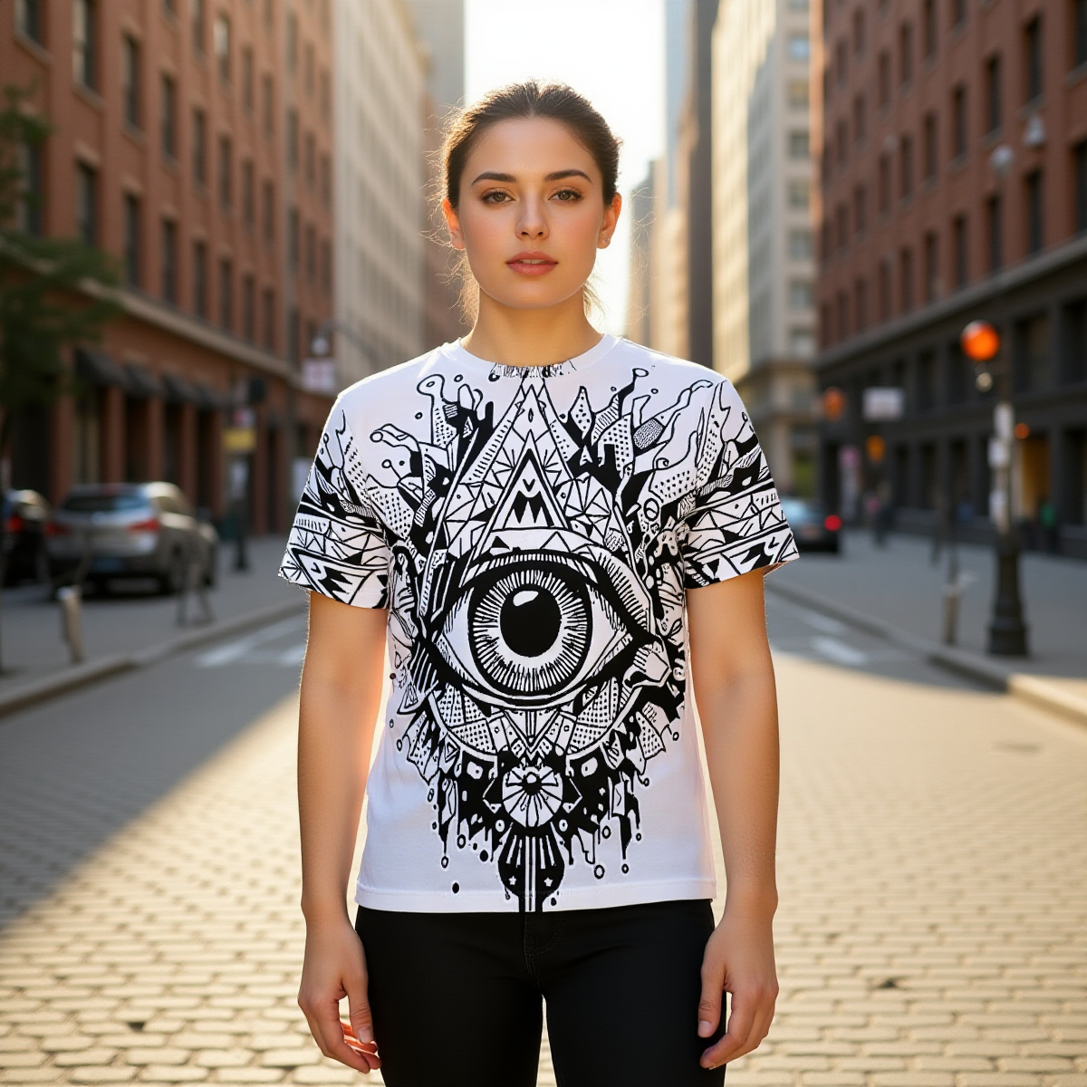 All-Over Print Men's O-Neck T-Shirt | 190GSM Cotton