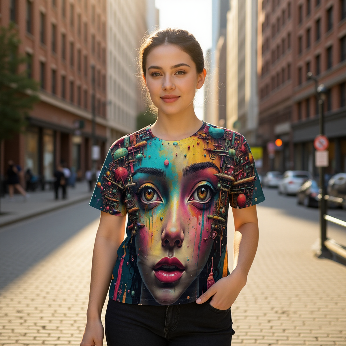 All-Over Print   O-Neck T-Shirt | 190GSM Cotton