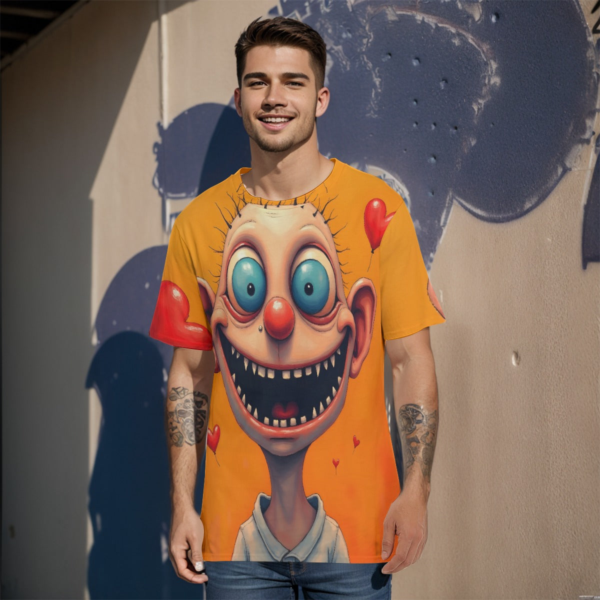 All-Over Print Men's O-Neck T-Shirt | 190GSM Cotton