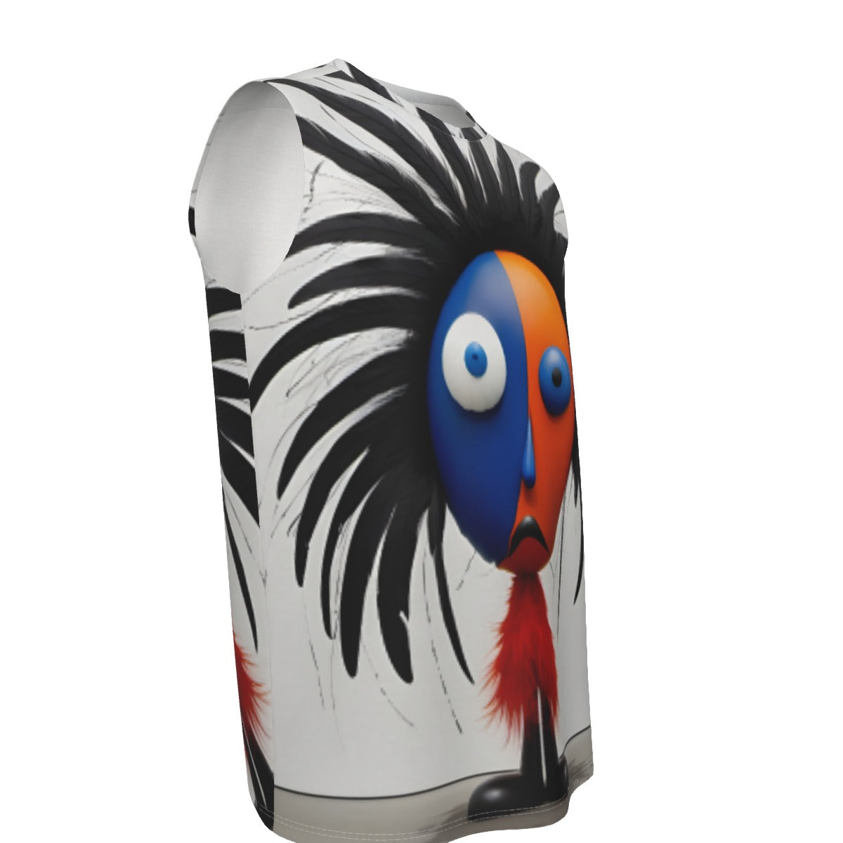 All-Over Print O-neck Tank Top Cotton