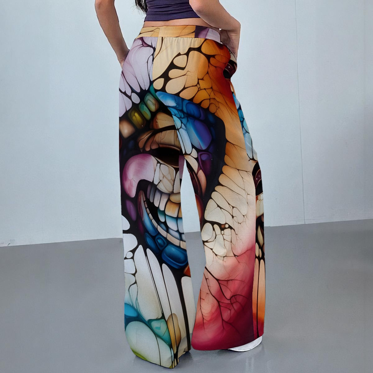 All-Over Print Women's Casual Pants|230GSM