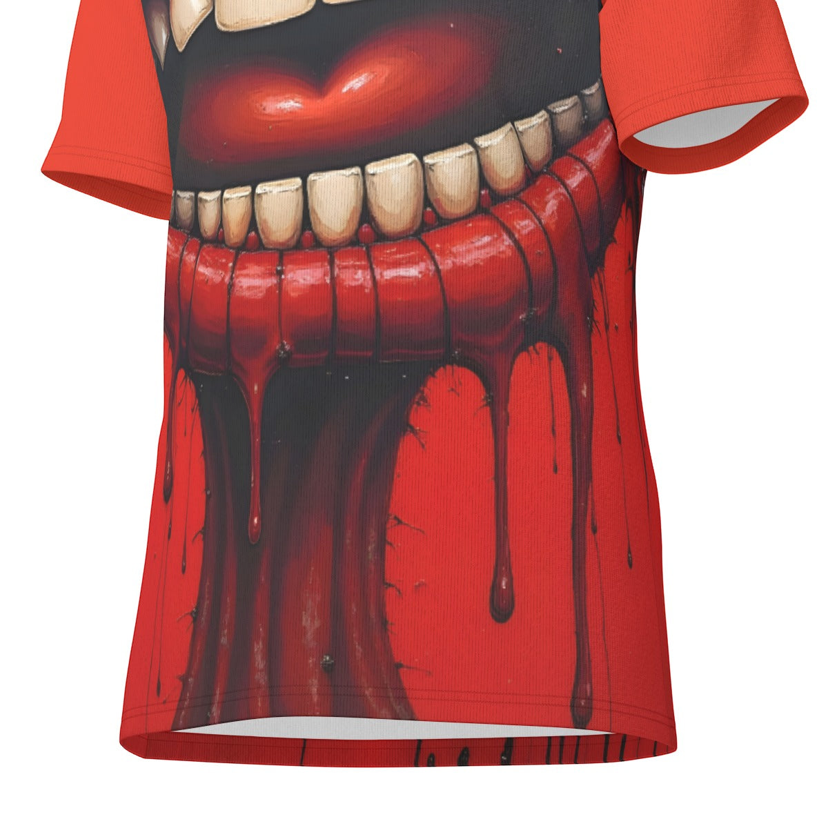 All-Over Print O-Neck T-Shirt Cotton