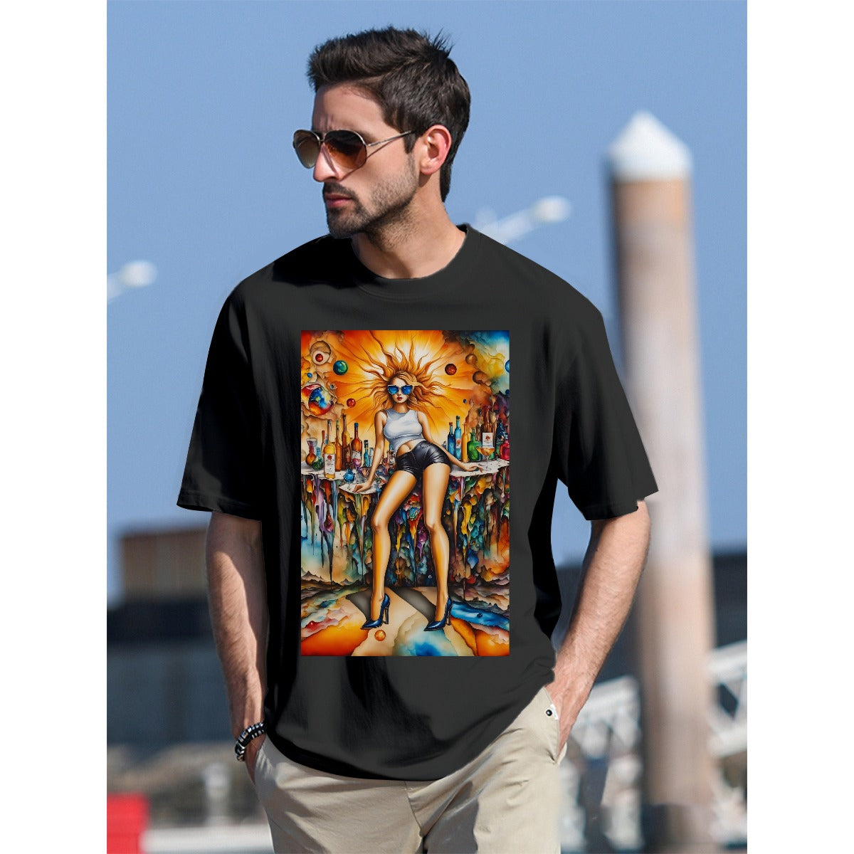 T-Shirt  For The USA|180GSM Front DTF