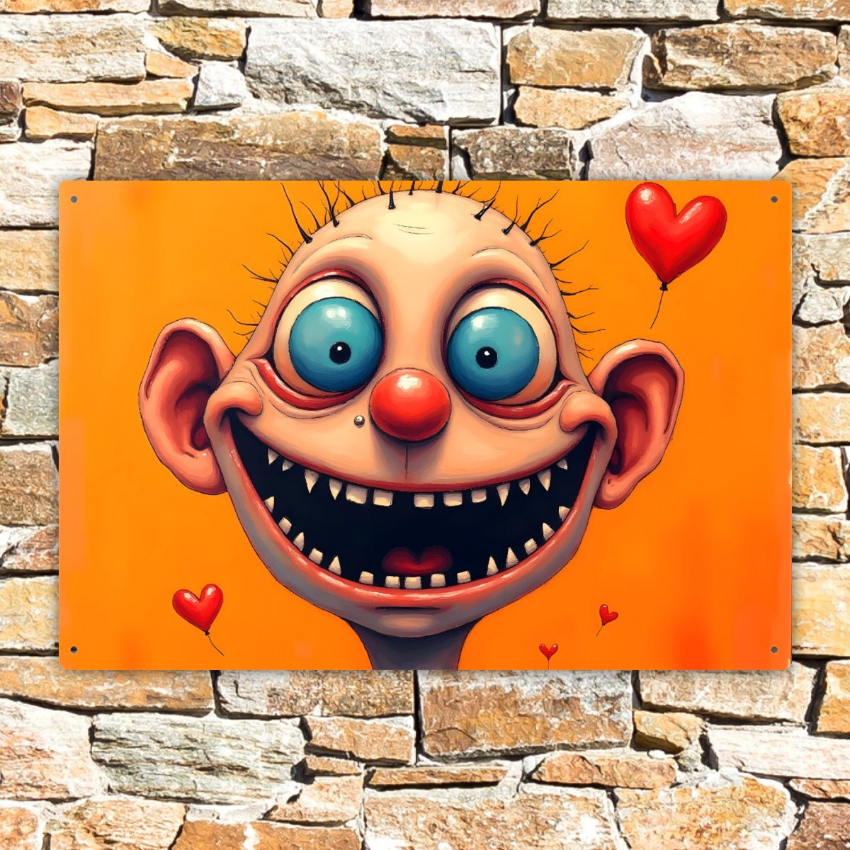 Rectangular Metal Hanging Painting Digital Art, One of a Kind AI Image,  USA