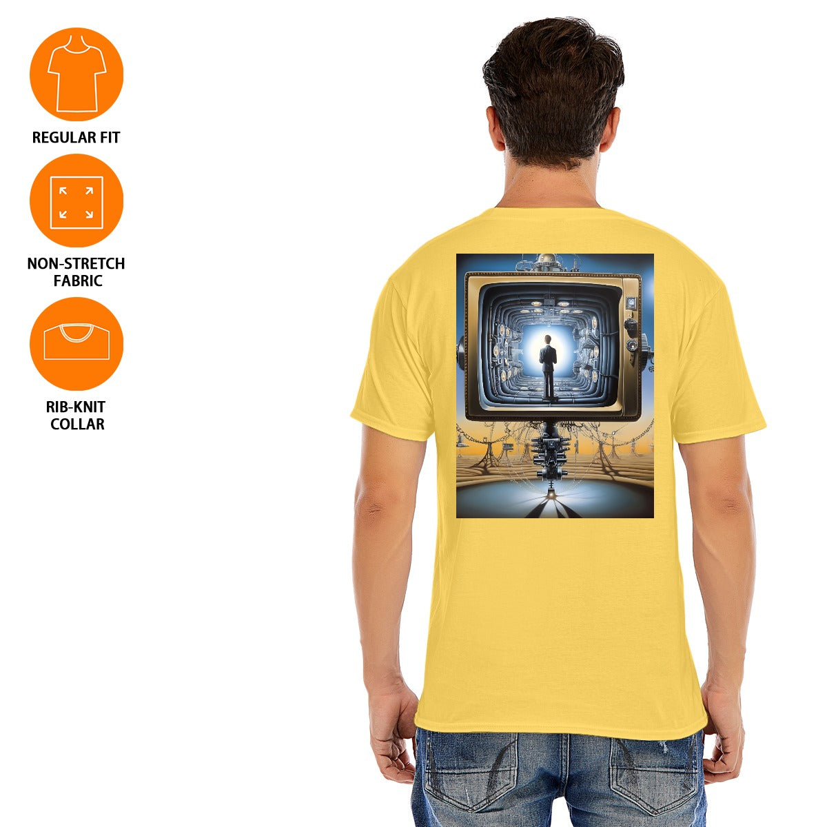 Unisex O-neck Short Sleeve T-shirt CottonStAI Inked Clothing, Tattoo Style Apparel, Edgy Designs, T-Shirt with Digital Print, Graphic Tee, Gift For All, Fashion Statement