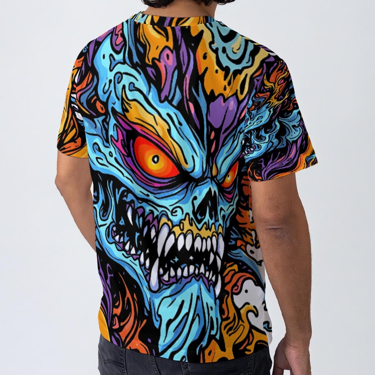 All-Over Print Men's O-Neck T-Shirt | 190GSM Cotton