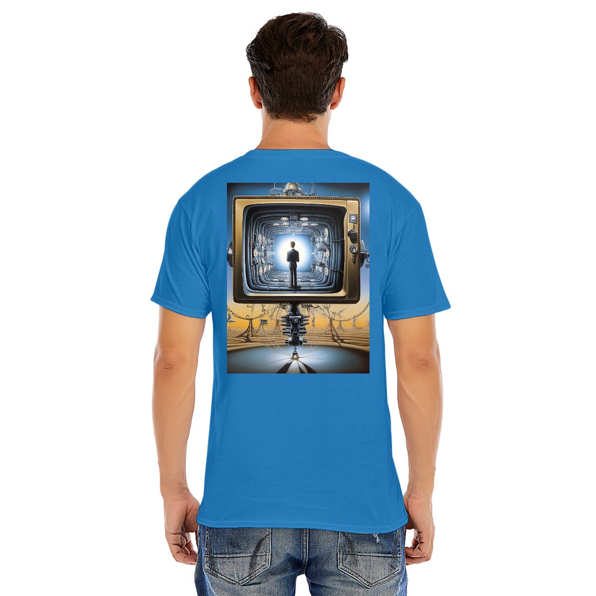 Unisex O-neck Short Sleeve T-shirt CottonStAI Inked Clothing, Tattoo Style Apparel, Edgy Designs, T-Shirt with Digital Print, Graphic Tee, Gift For All, Fashion Statement