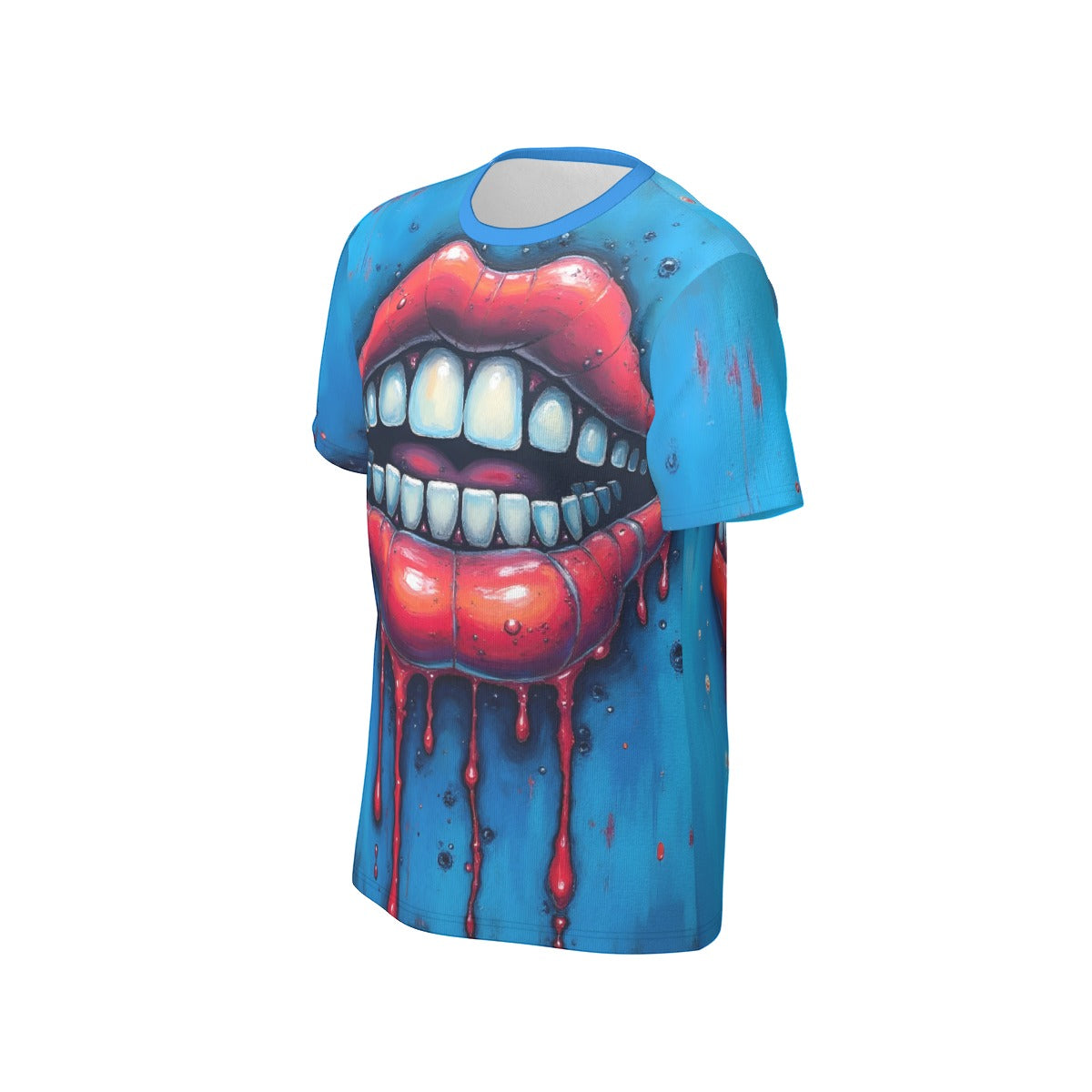 All-Over Print O-Neck T-Shirt Cotton