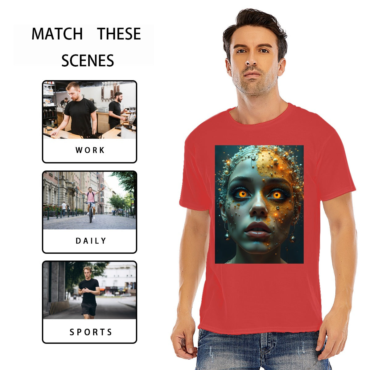 Unisex O-neck Short Sleeve T-shirt | 180GSM Cotton (DTF)