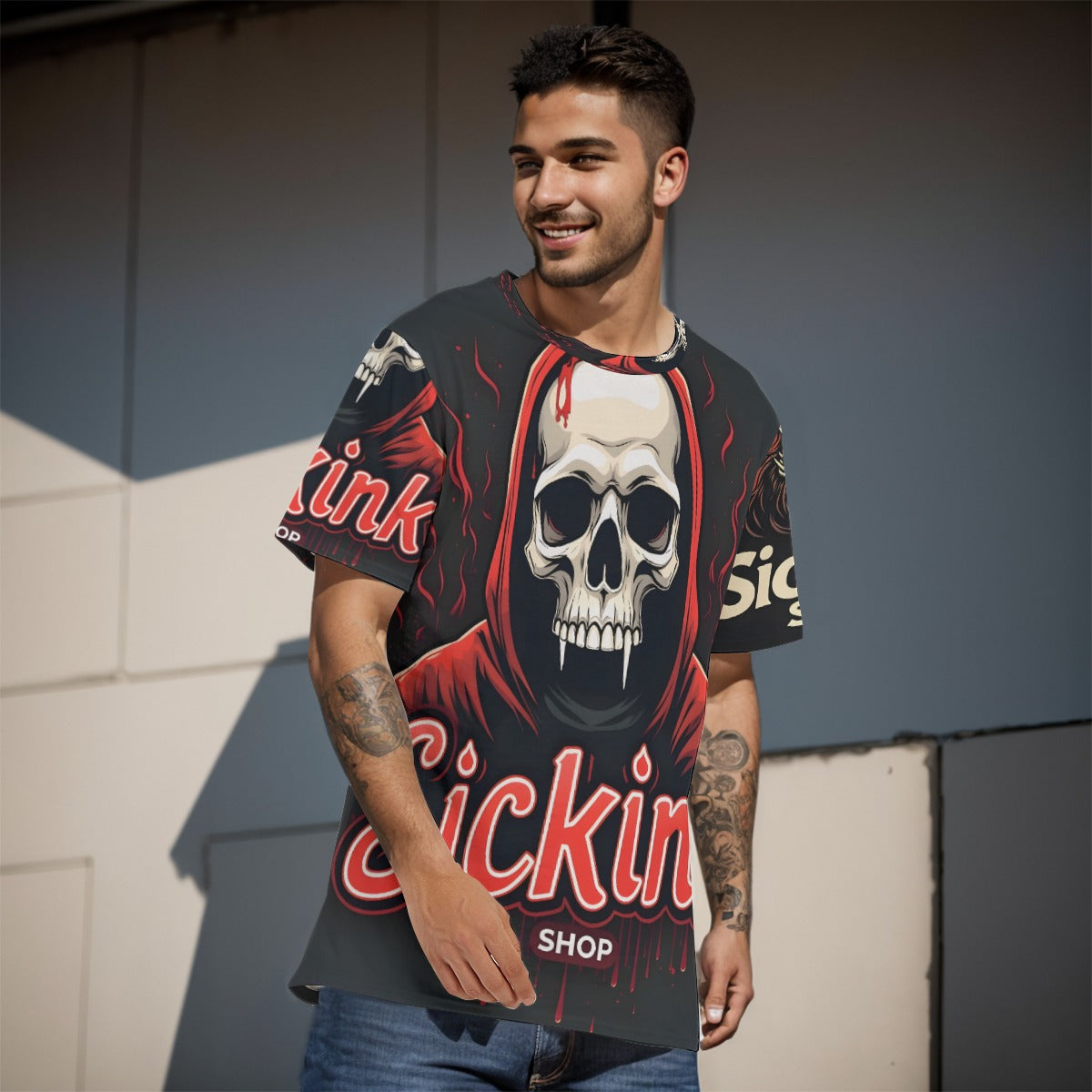 All-Over Print Men's O-Neck T-Shirt | 190GSM Cotton