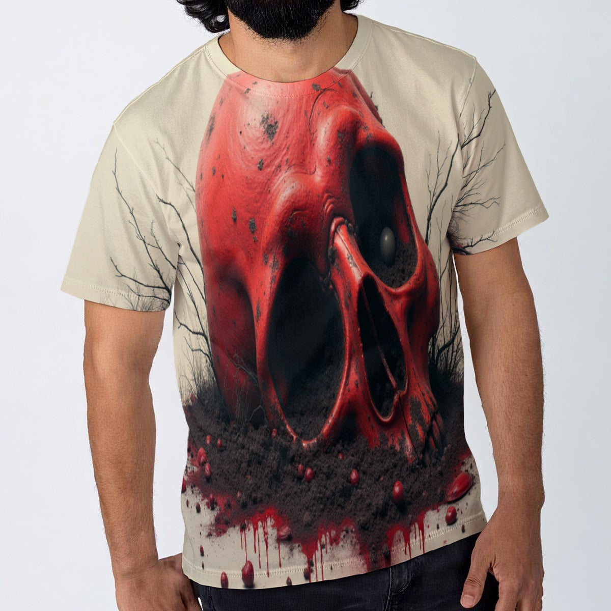 All-Over Print Men's O-Neck T-Shirt | 190GSM Cotton