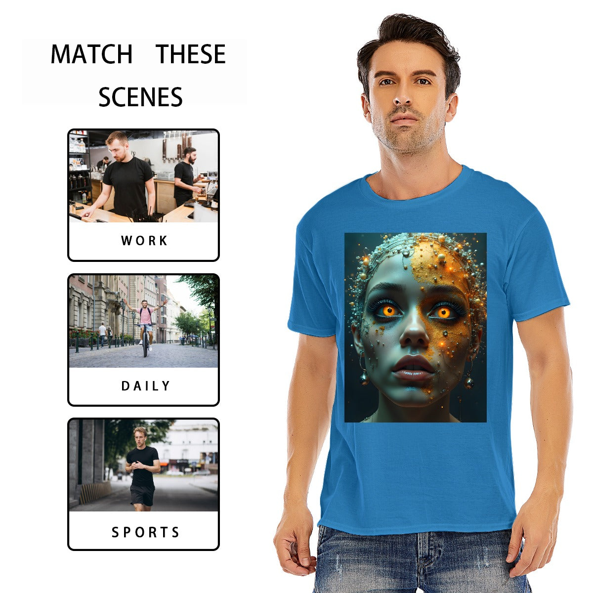 Unisex O-neck Short Sleeve T-shirt | 180GSM Cotton (DTF)