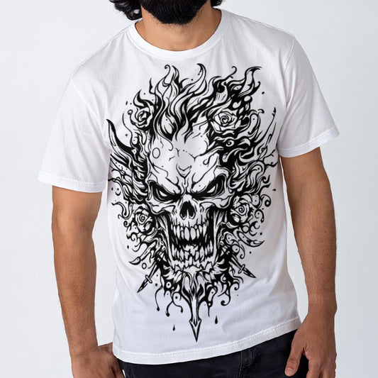 All-Over Print Men's O-Neck T-Shirt | 190GSM Cotton