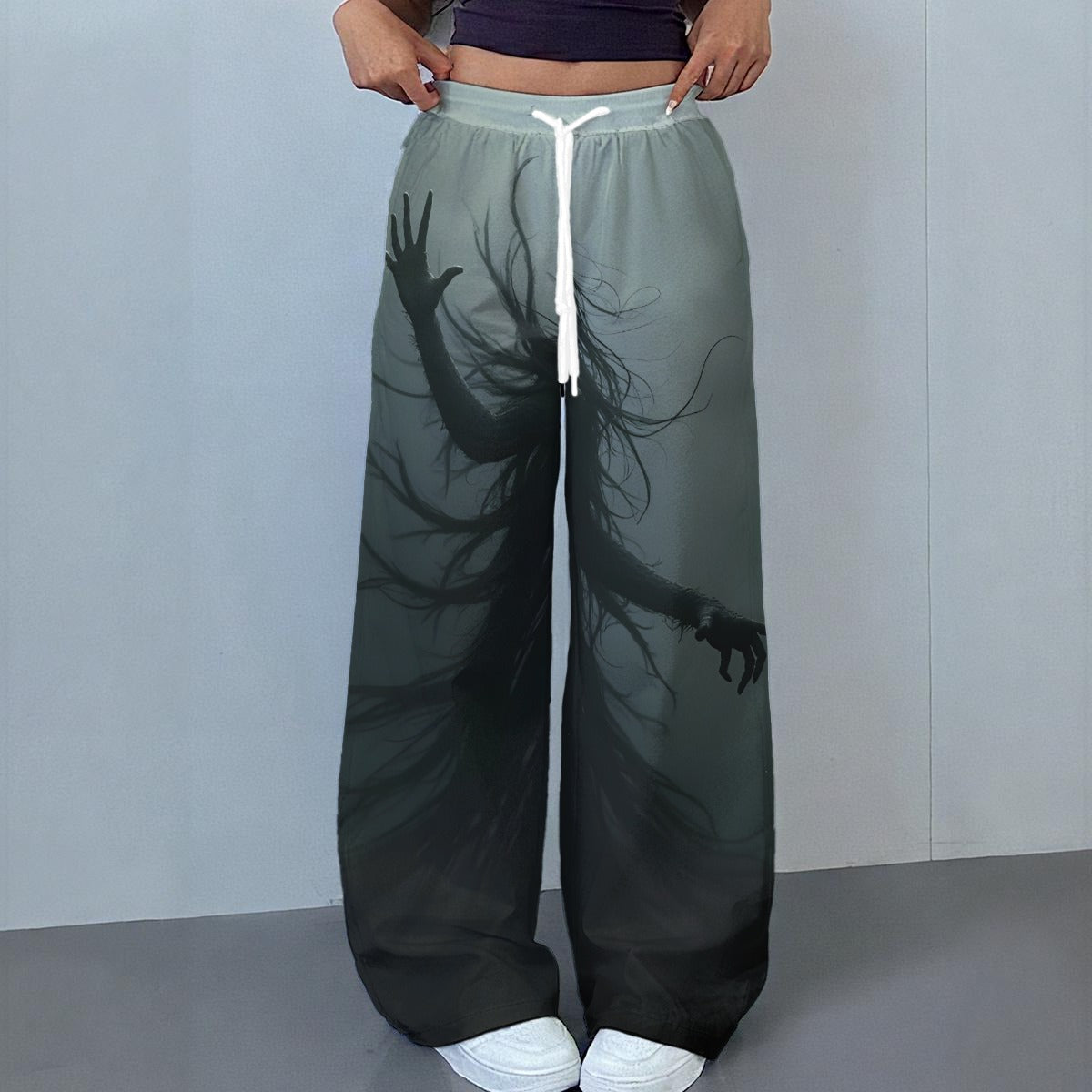 All-Over Print Women's Casual Pants|230GSM