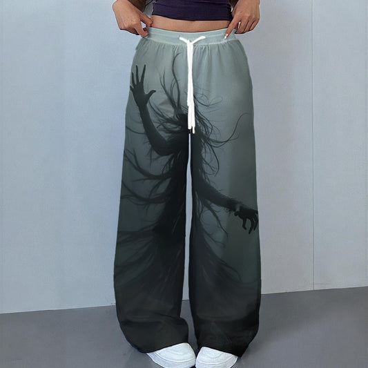 All-Over Print Women's Casual Pants|230GSM