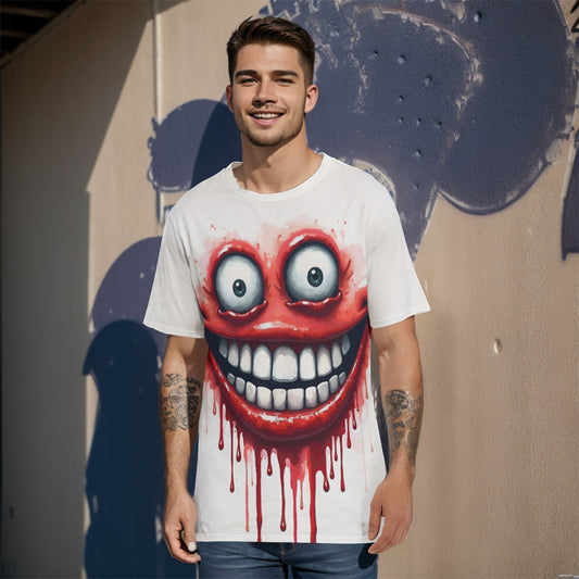 All-Over Print  O-Neck T-Shirt | 190GSM Cotton