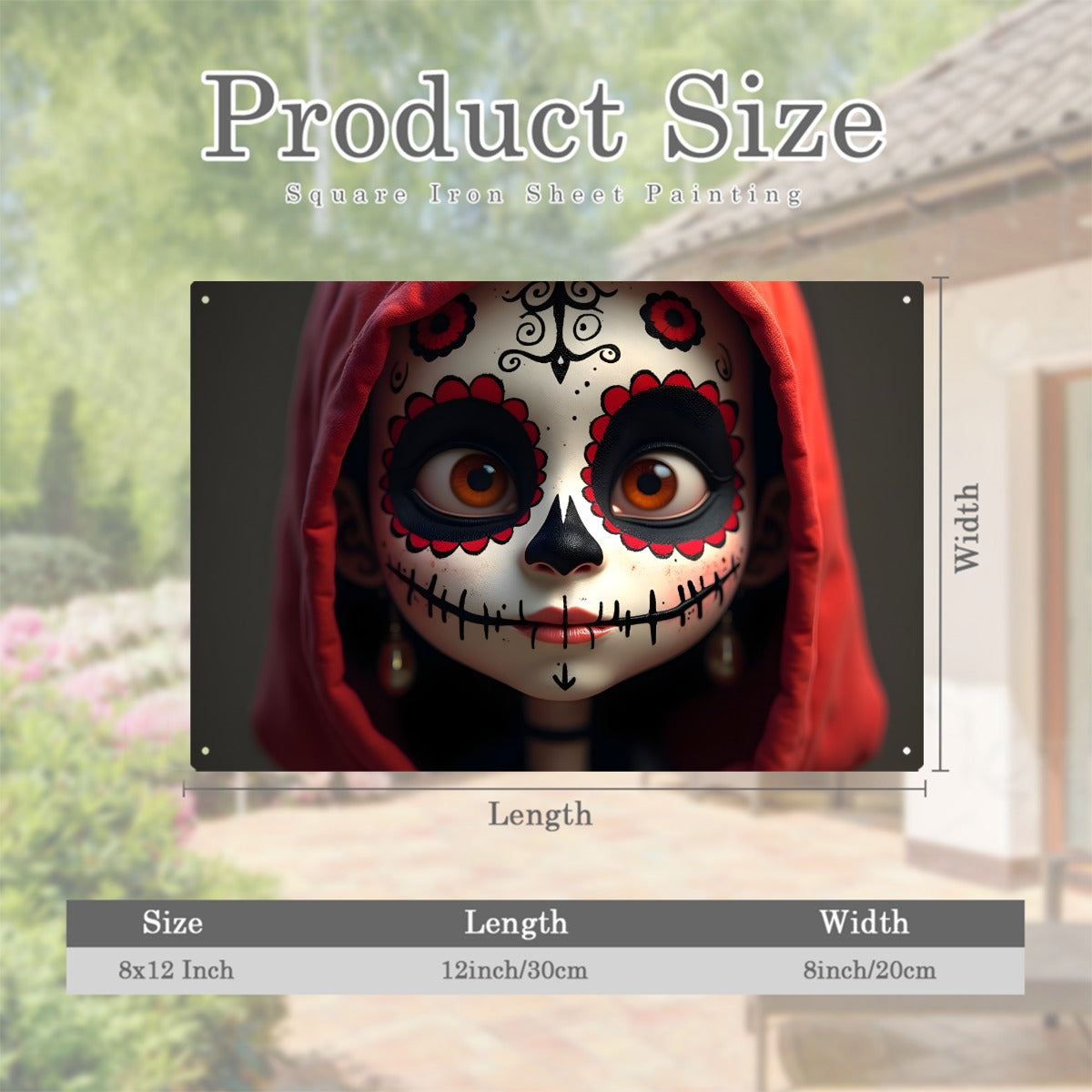 Rectangular Metal Hanging Painting For The USA 3:2