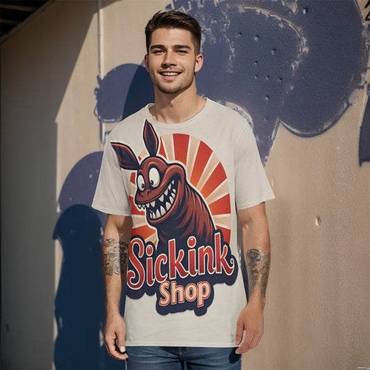 All-Over Print Men's O-Neck T-Shirt | 190GSM Cotton