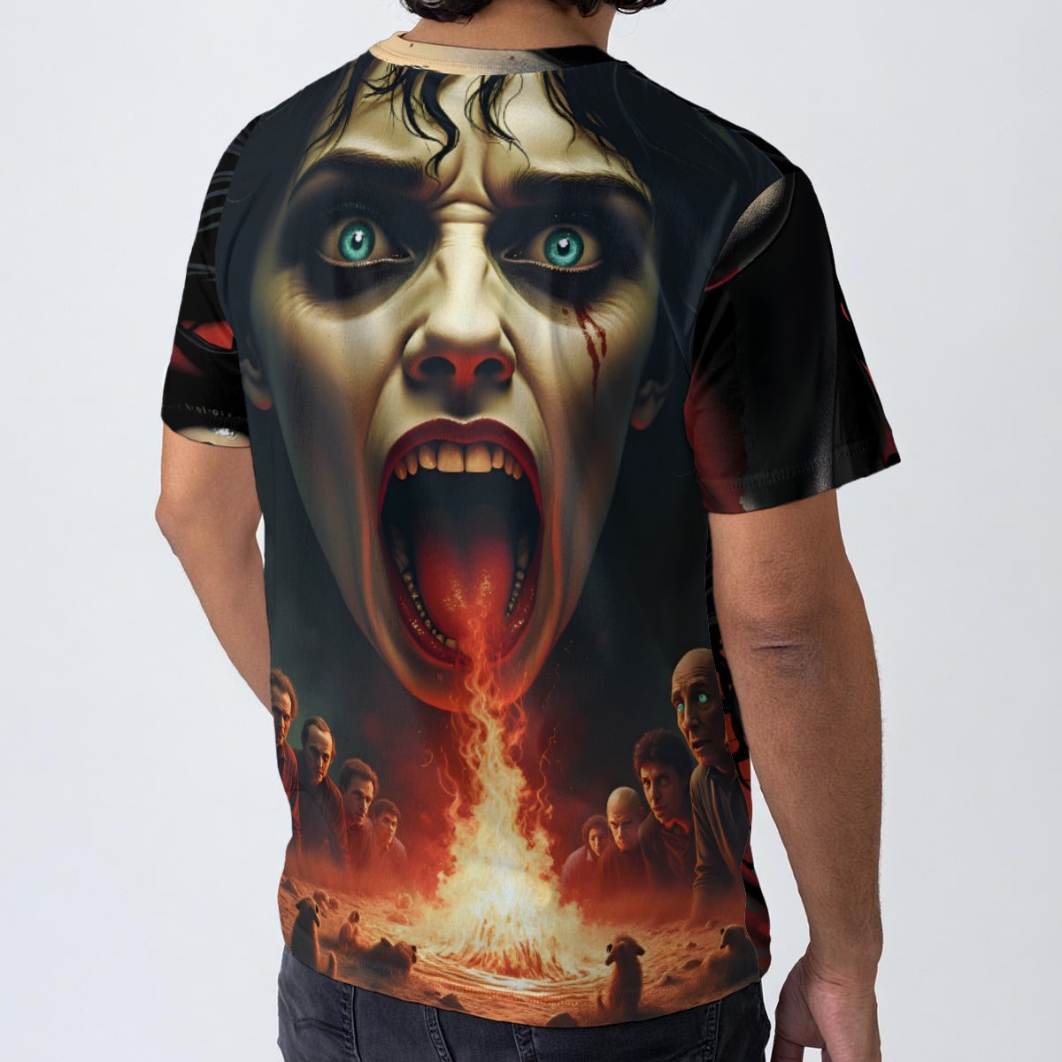 All-Over Print Men's O-Neck T-Shirt | 190GSM Cotton