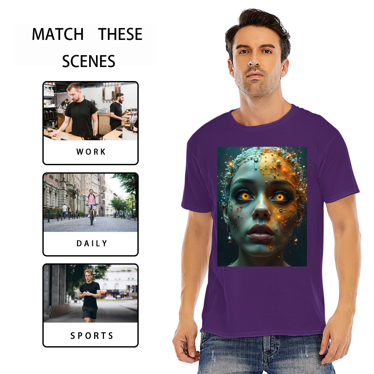 Unisex O-neck Short Sleeve T-shirt | 180GSM Cotton (DTF)