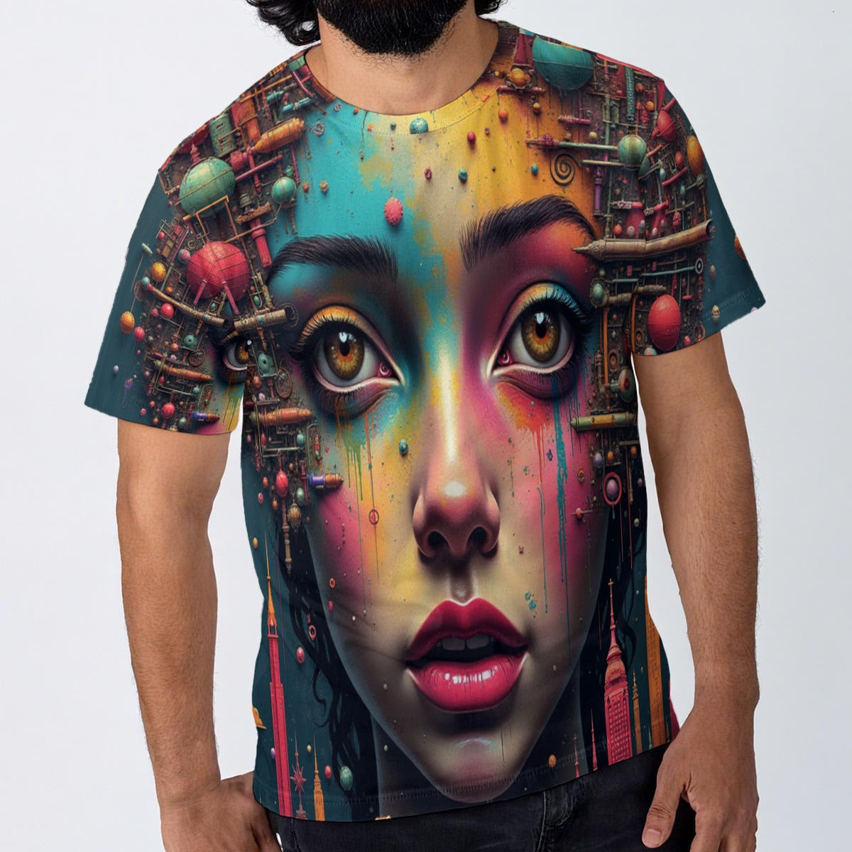 All-Over Print   O-Neck T-Shirt | 190GSM Cotton