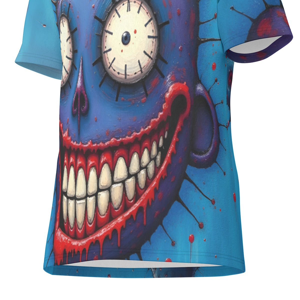 All-Over Print Cotton T-Shirt , Inked Clothing Designed by AI, Tattoo Inspired Art, Unique Apparel, Tee with Digital Art,   Print, Gifts For All