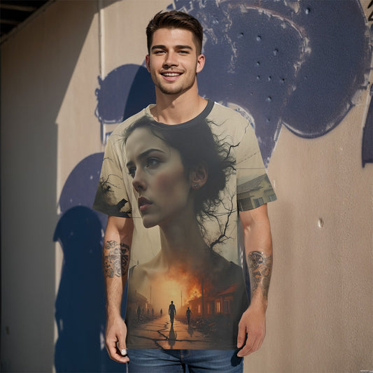 All-Over Print   O-Neck T-Shirt | 190GSM Cotton