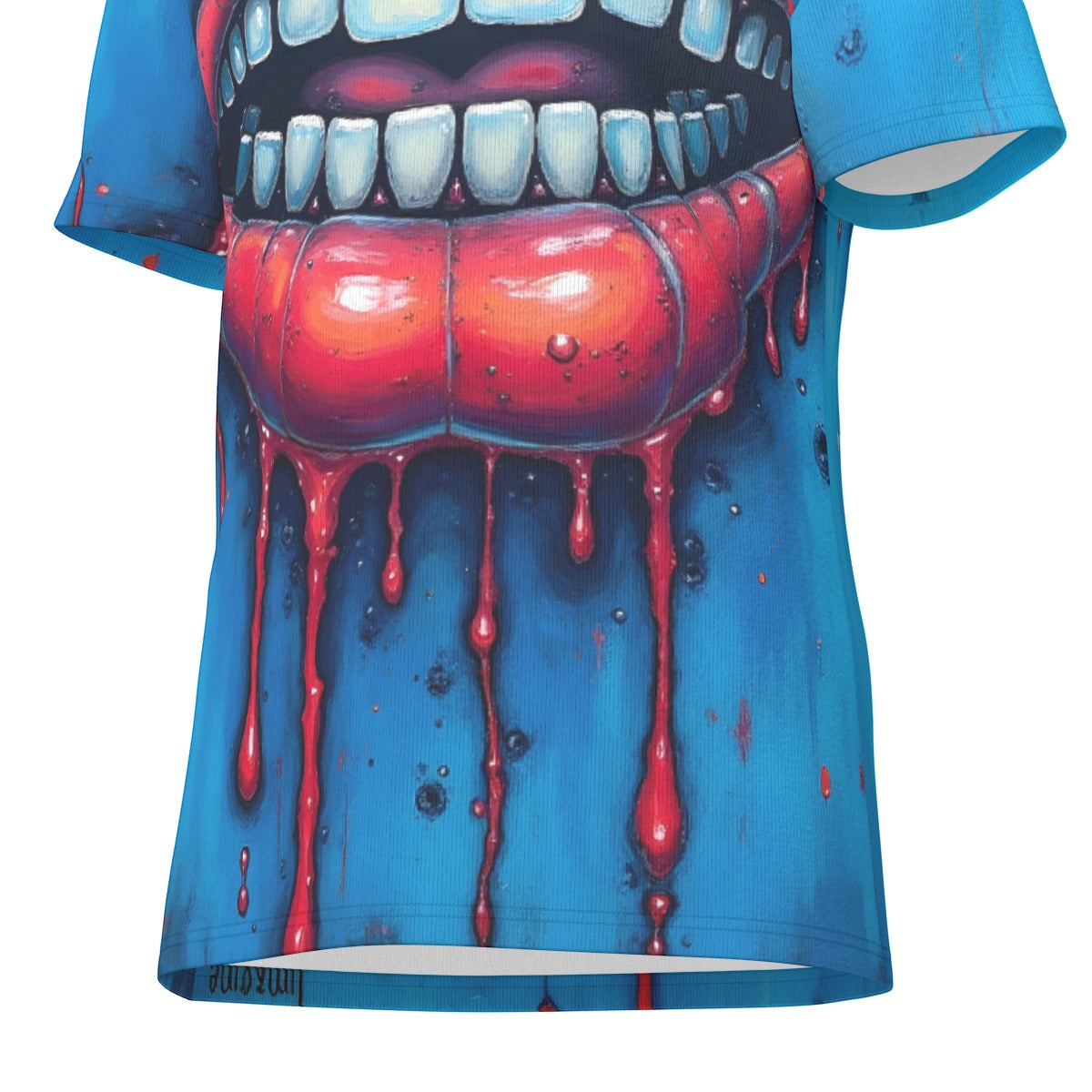 All-Over Print O-Neck T-Shirt Cotton