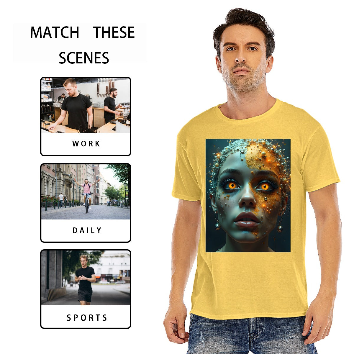 Unisex O-neck Short Sleeve T-shirt | 180GSM Cotton (DTF)