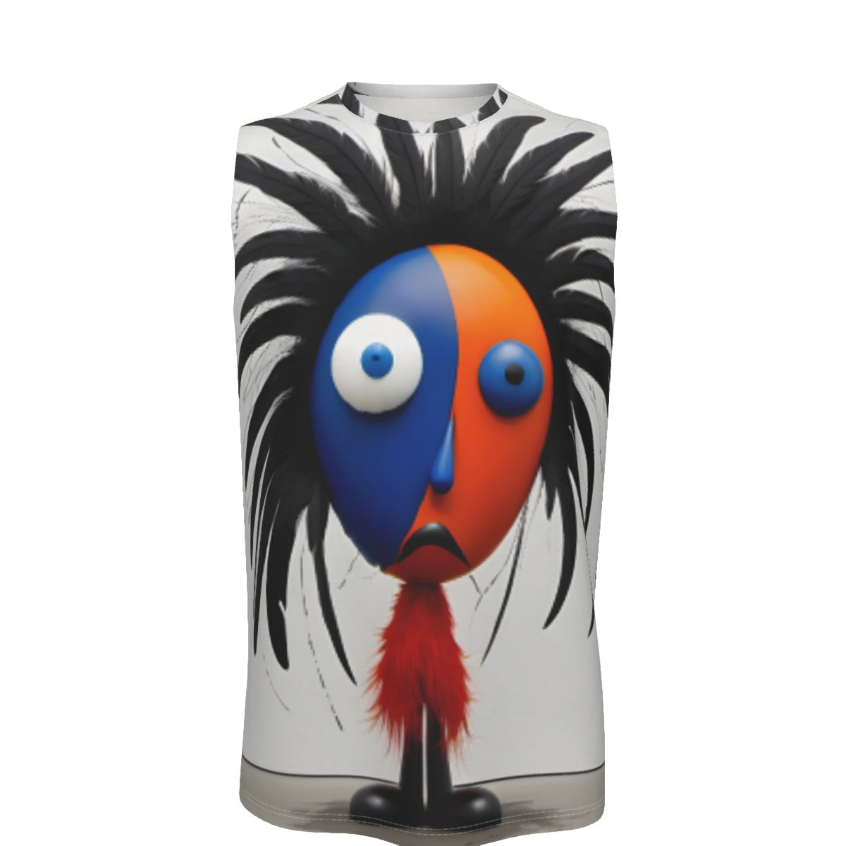 All-Over Print O-neck Tank Top Cotton