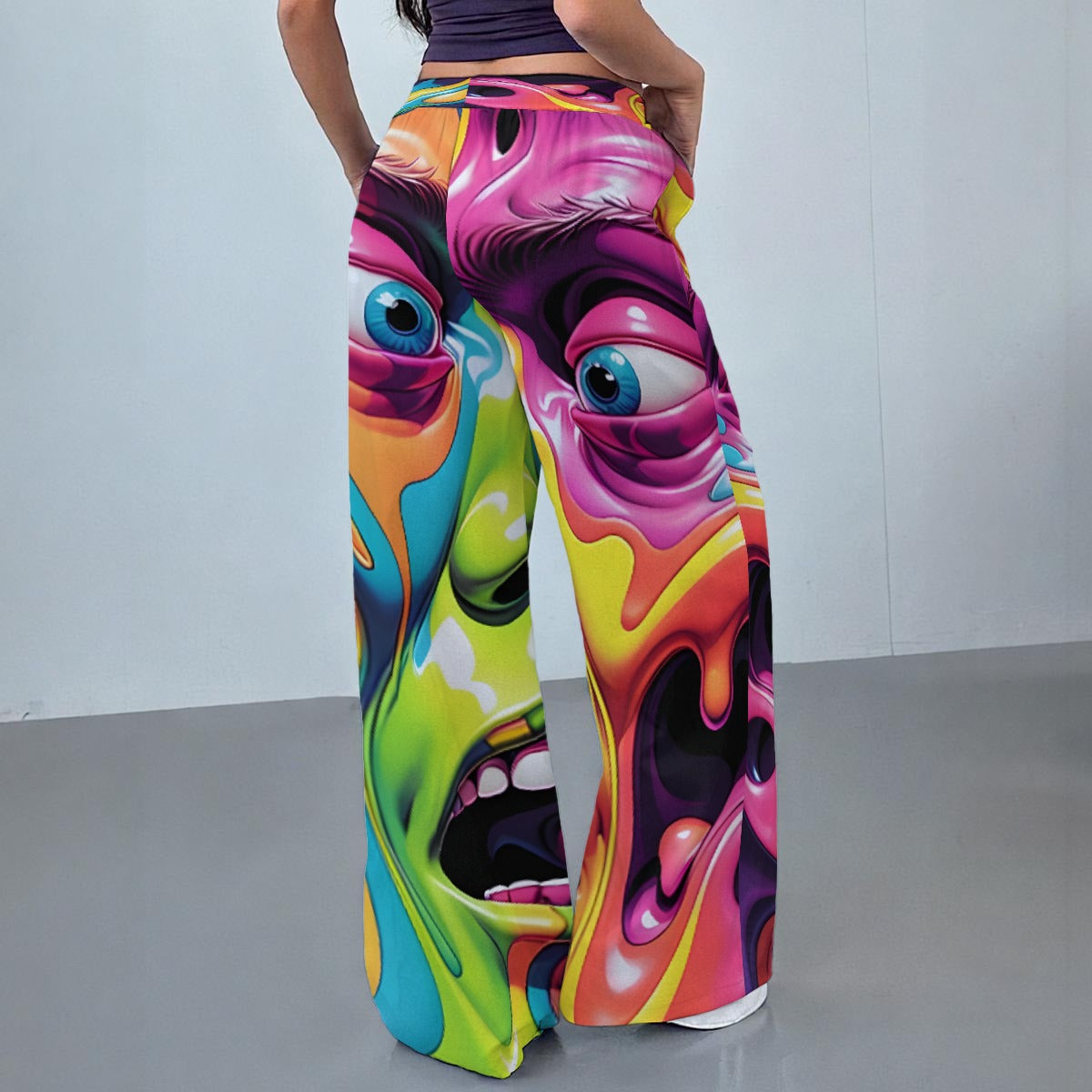 All-Over Print Women's Casual Pants|230GSM
