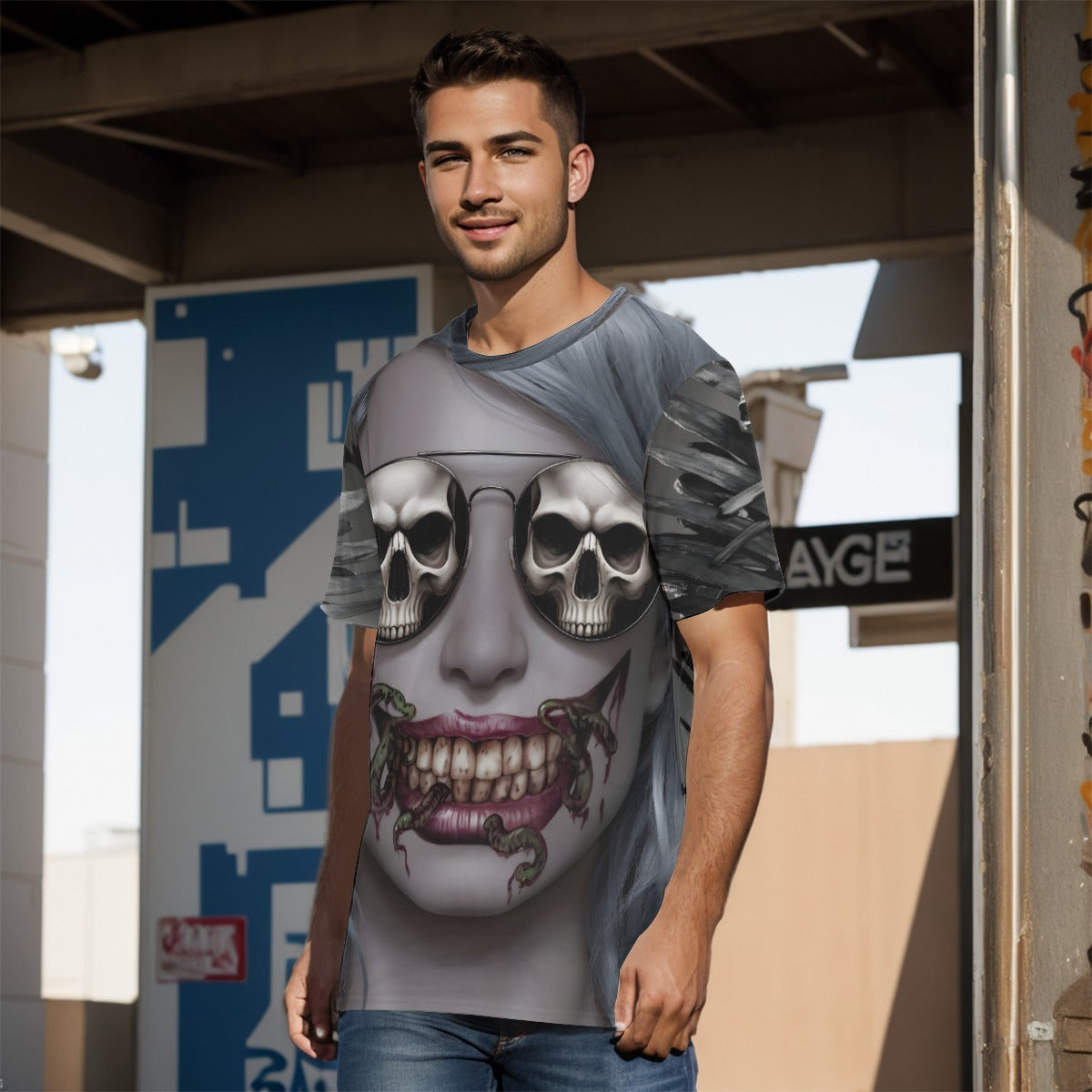 All-Over Print Men's O-Neck T-Shirt | 190GSM Cotton