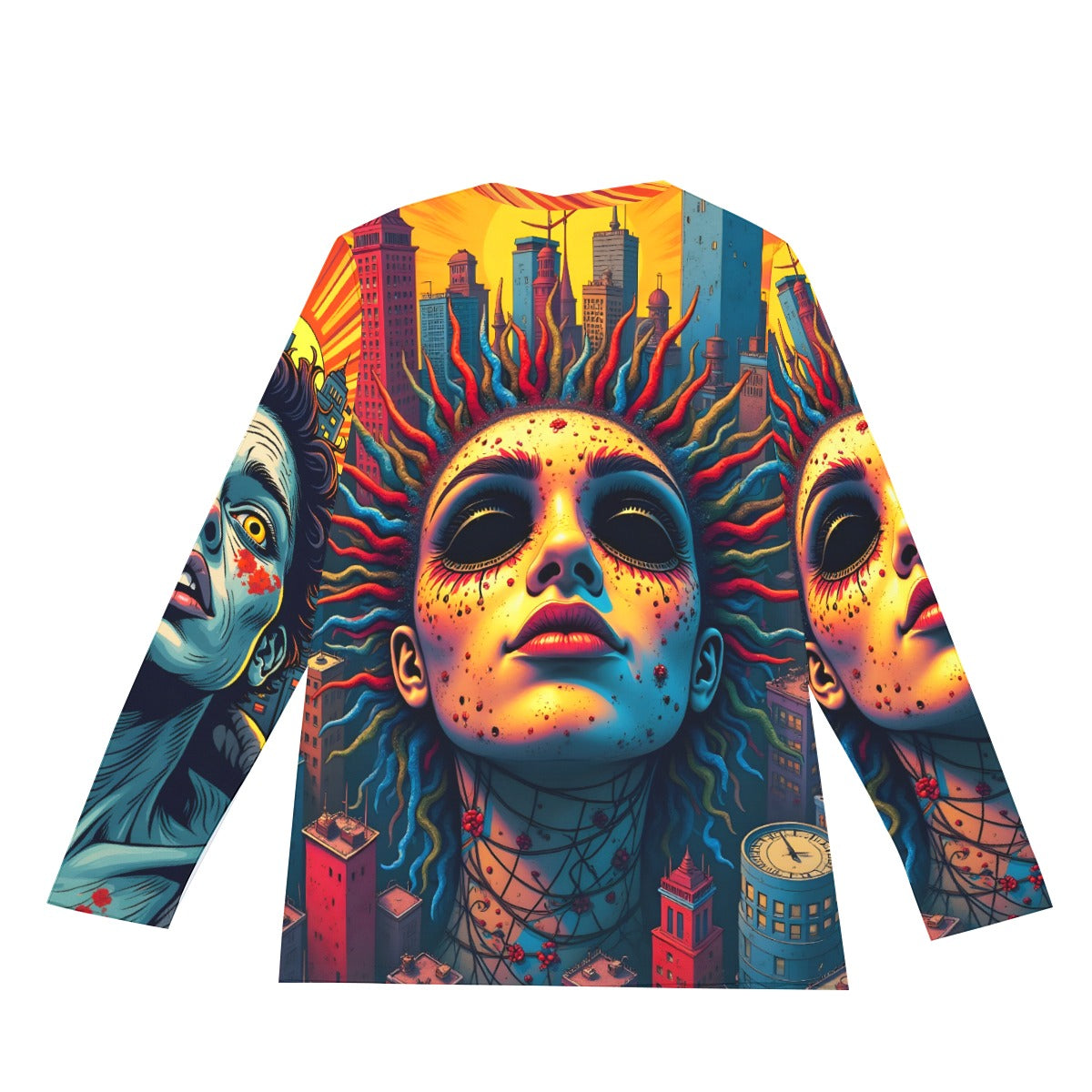 All-Over Print Long Sleeve T-Shirt | 190GSM Cotton