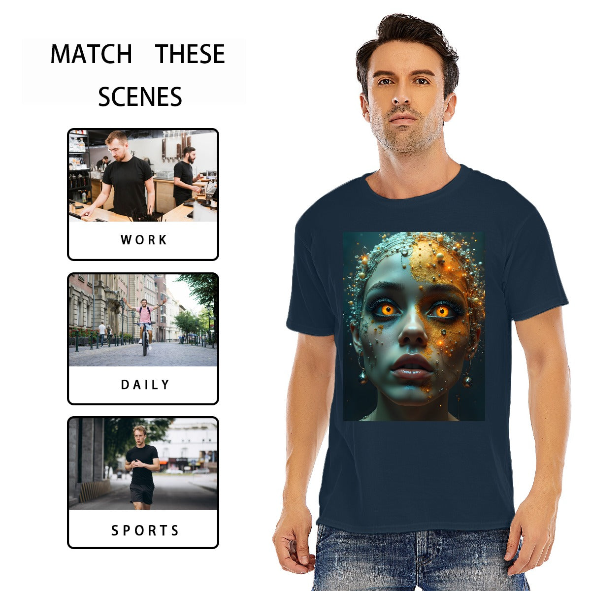 Unisex O-neck Short Sleeve T-shirt | 180GSM Cotton (DTF)