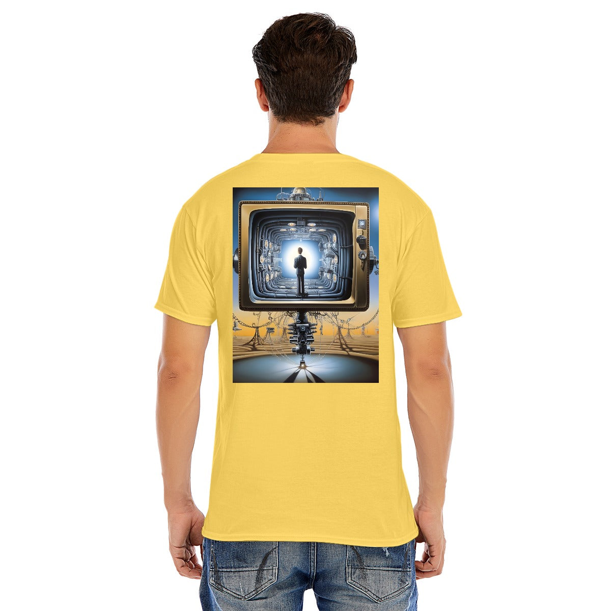 Unisex O-neck Short Sleeve T-shirt CottonStAI Inked Clothing, Tattoo Style Apparel, Edgy Designs, T-Shirt with Digital Print, Graphic Tee, Gift For All, Fashion Statement