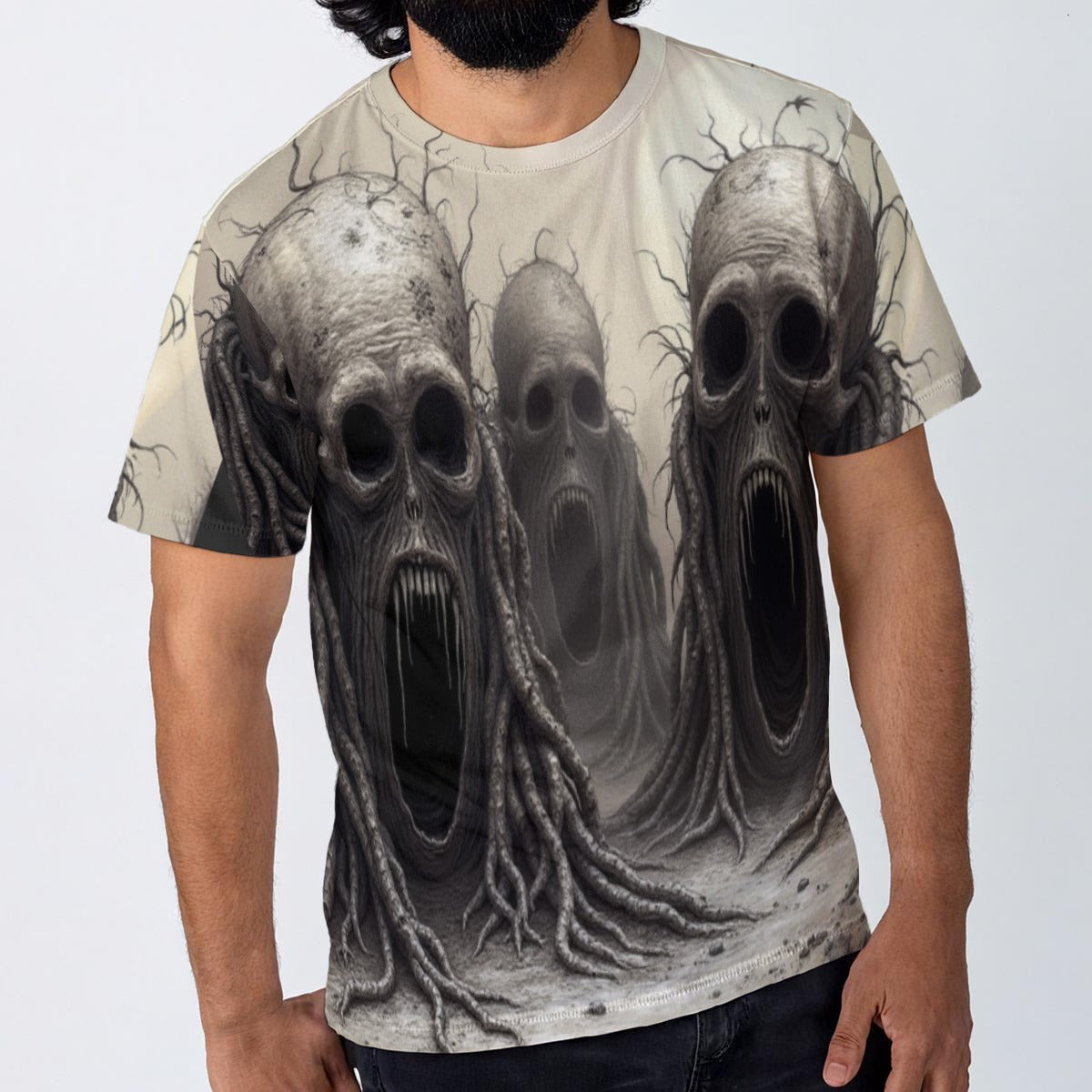 All-Over Print Men's O-Neck T-Shirt | 190GSM Cotton
