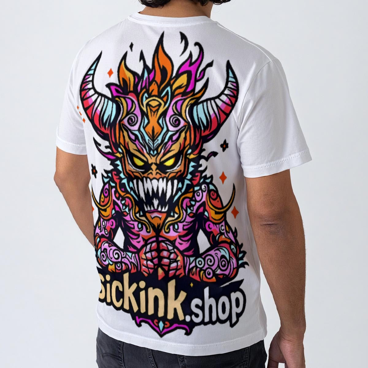 All-Over Print Men's O-Neck T-Shirt | 190GSM Cotton