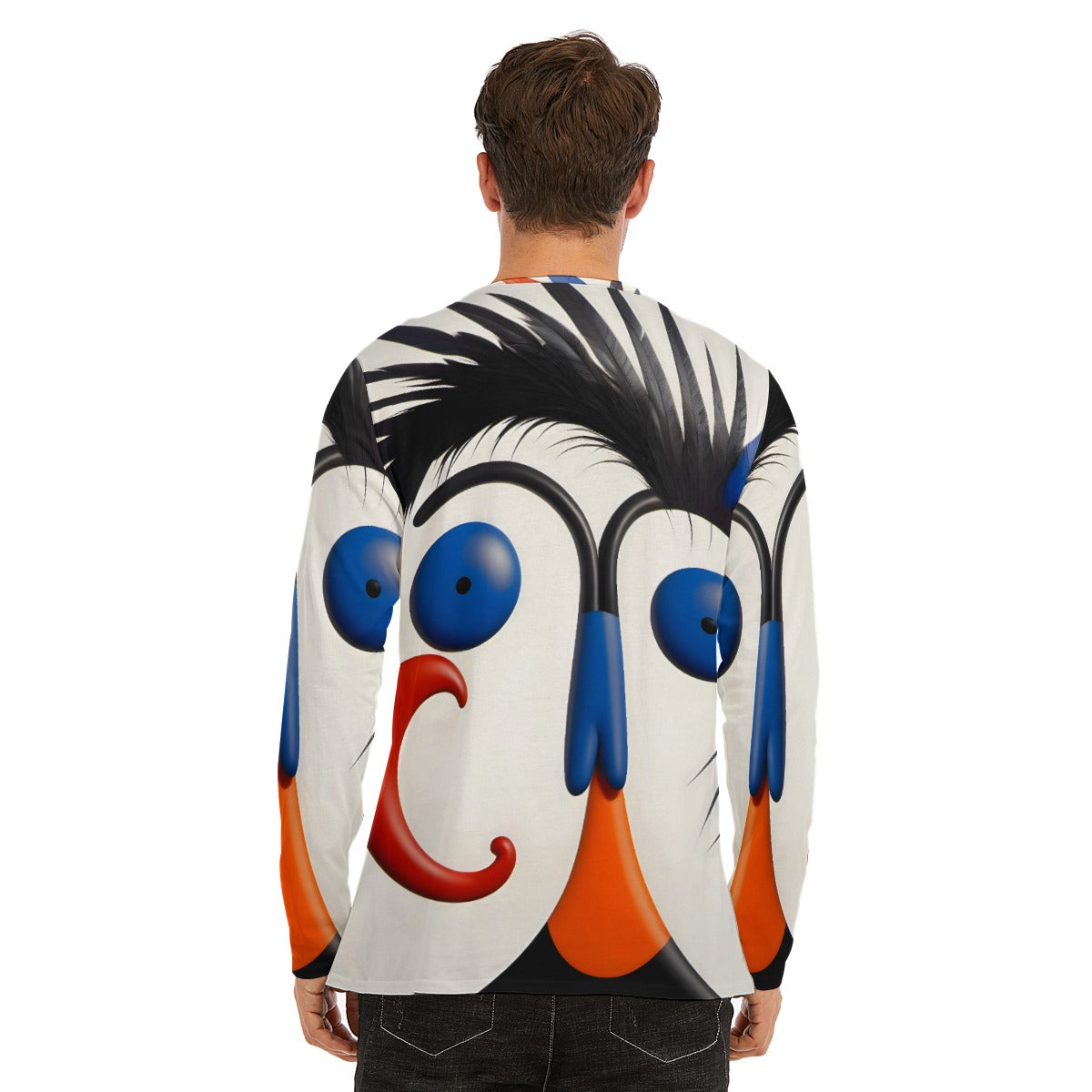 All-Over Print Long Sleeve T-Shirt | 190GSM Cotton