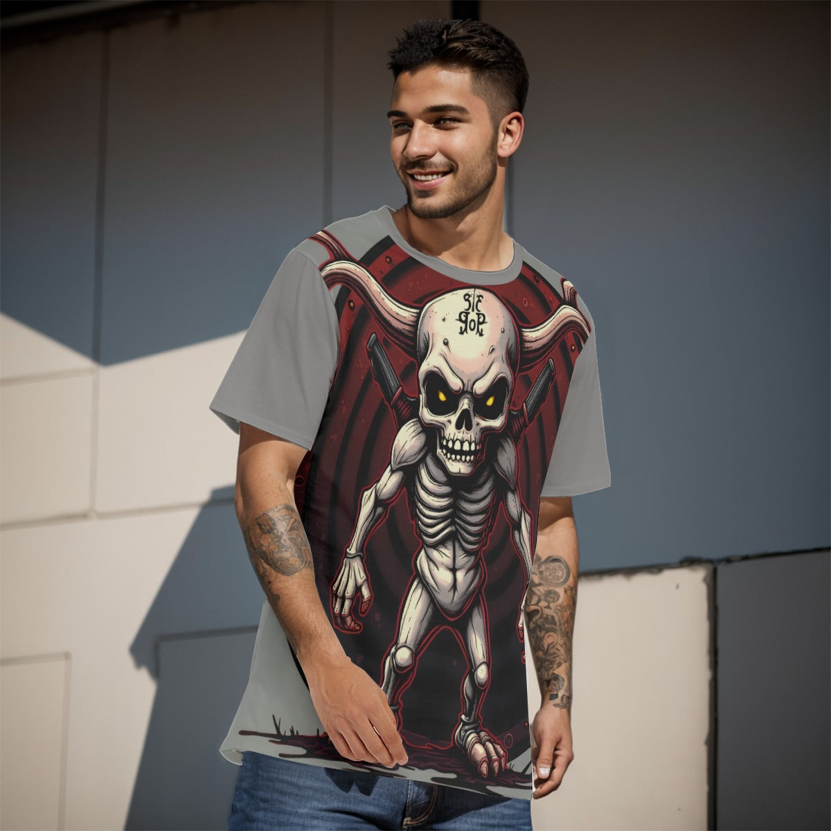 All-Over Print  T-Shirt Cotton