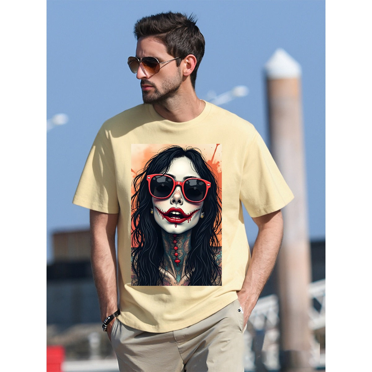 T-Shirt  For The USA|180GSM Front DTF