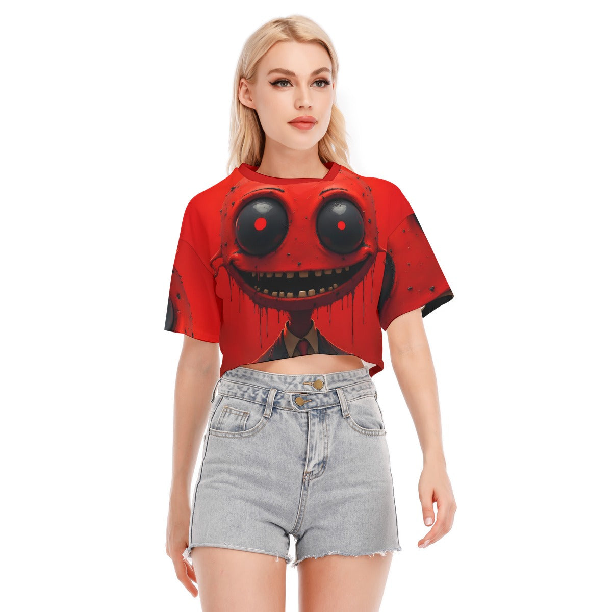 All-Over Print Women's Cropped T-shirt | 190GSM Cotton