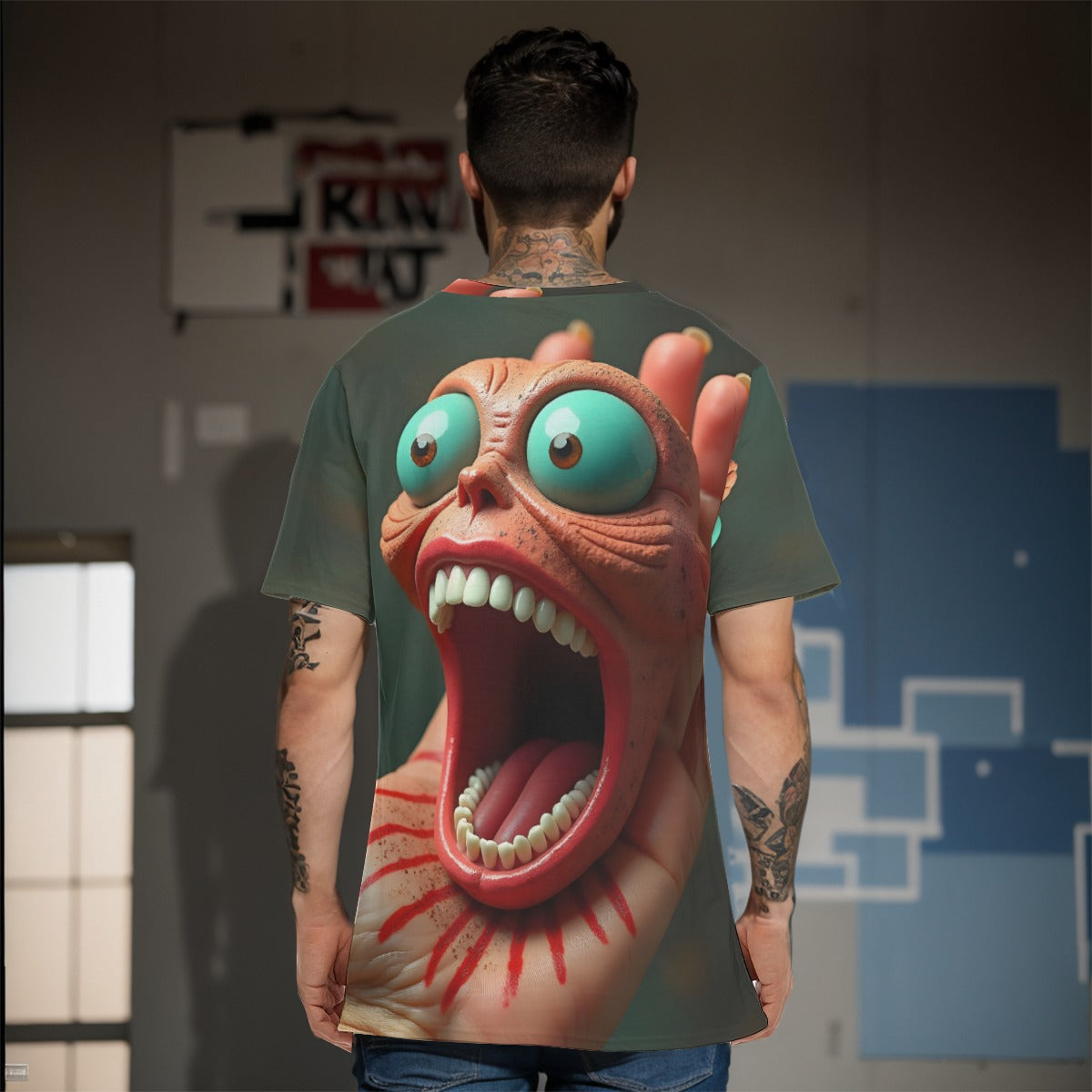 All-Over Print Men's O-Neck T-Shirt | 190GSM Cotton