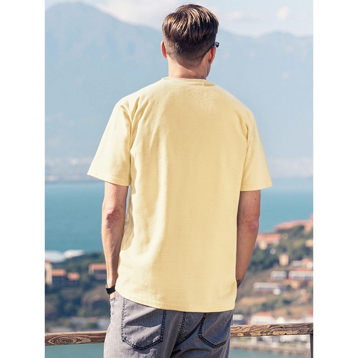 Men's T-Shirt  For The USA|180GSM Front DTF