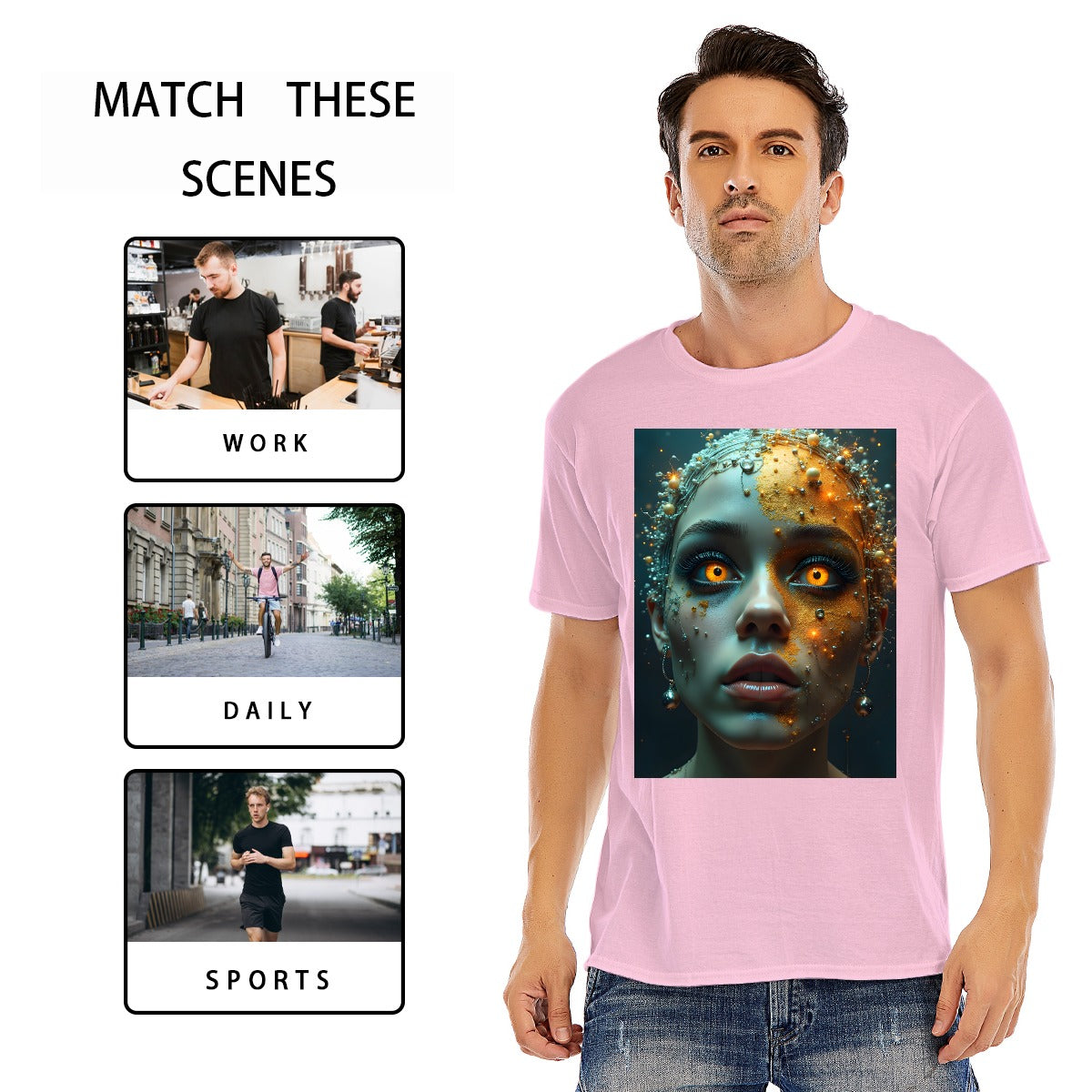 Unisex O-neck Short Sleeve T-shirt | 180GSM Cotton (DTF)