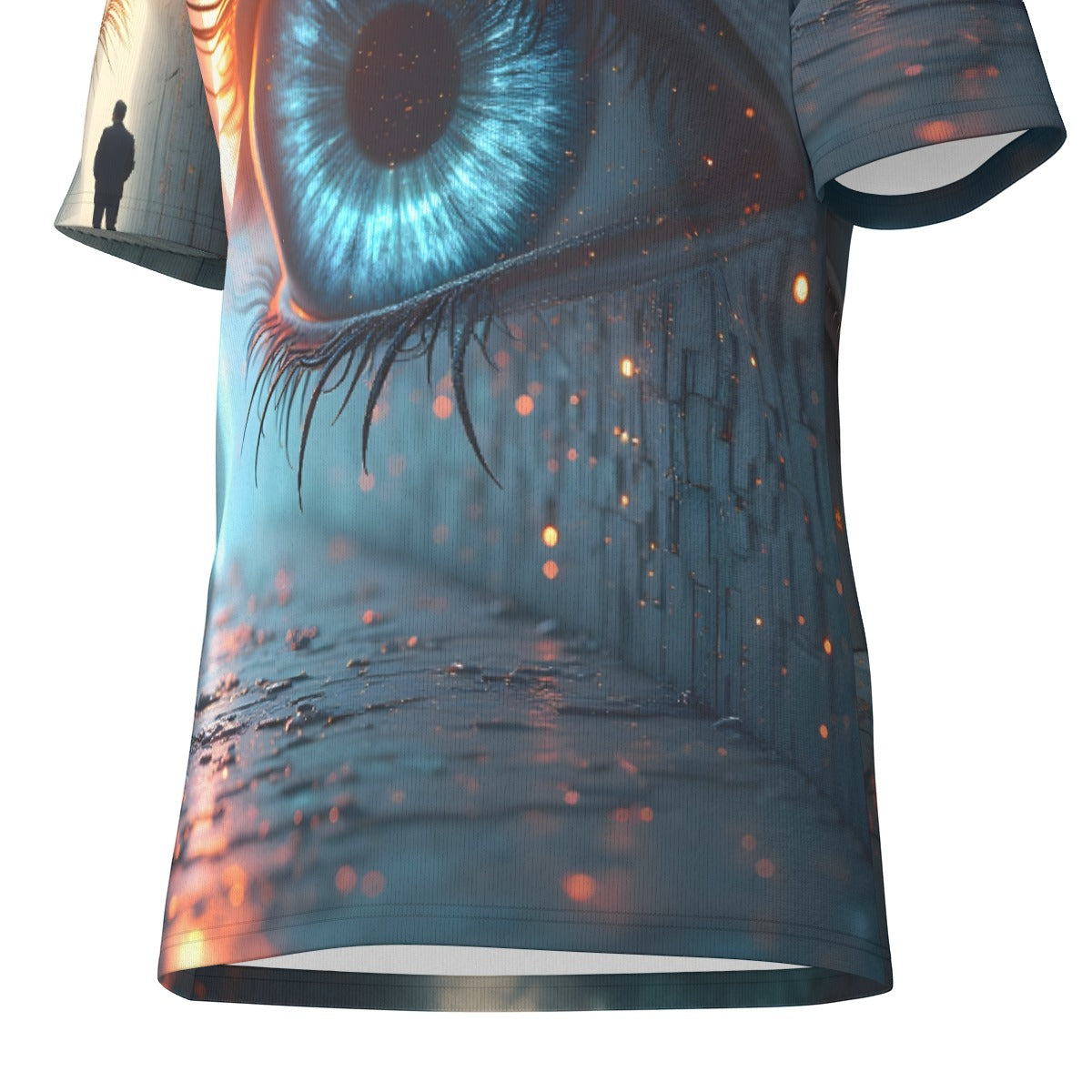 All-Over Print T-Shirt Cotton, Long Sleeve T-Shirt Cotton, Crazy AI Designed Inked Clothing, Tattoo styled art and surrealism inspired designs